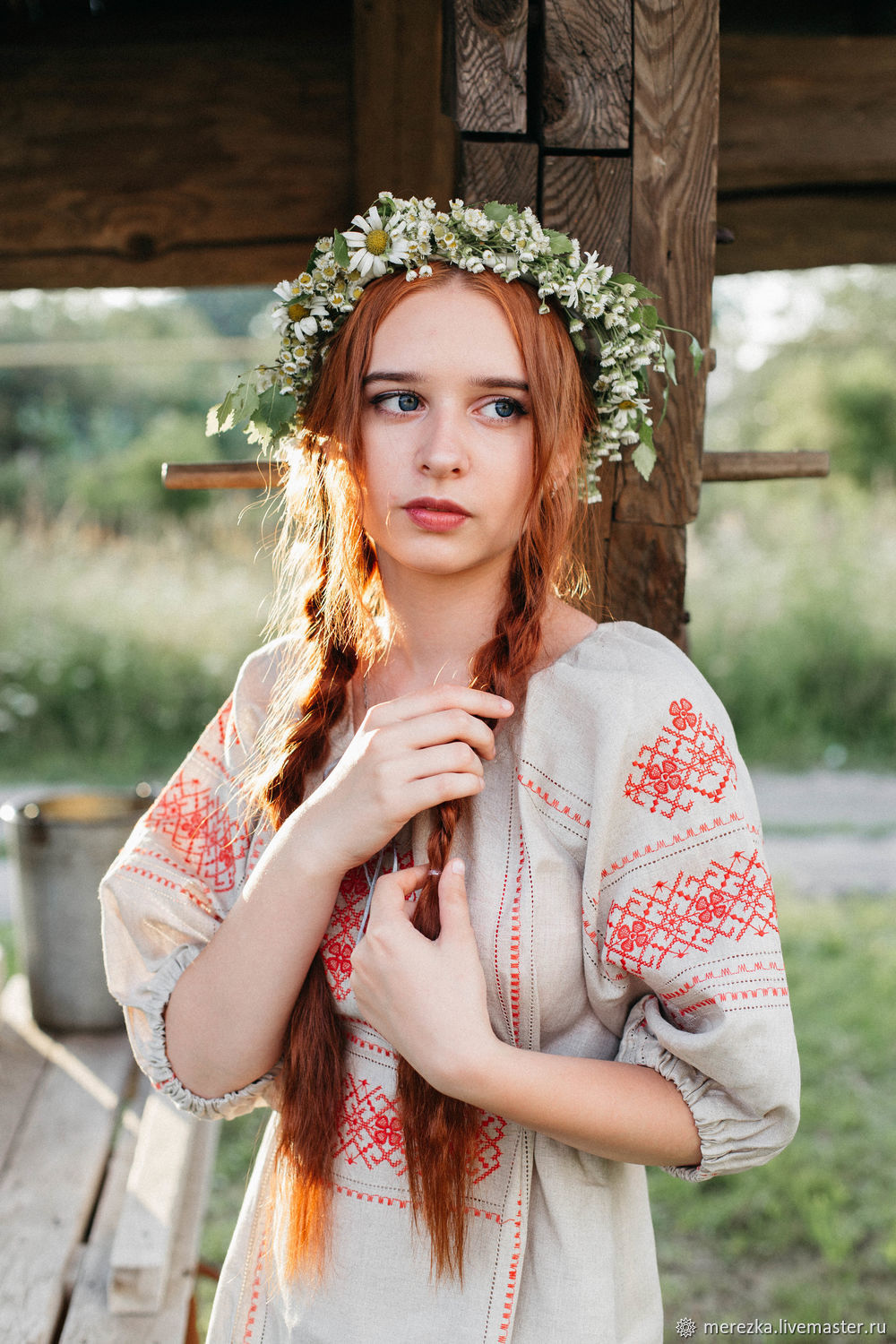 A playful frame from Girls in Slavic costumes — online in Stepanakert