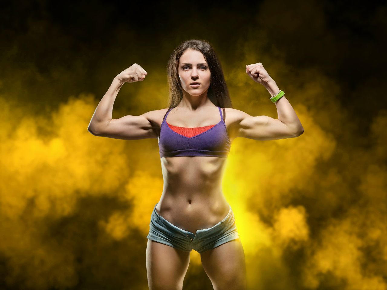 Athletic girls in Stepanakert